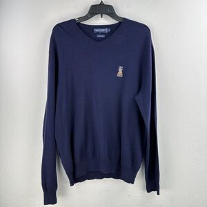 Polo Golf Ralph Lauren Sweater Men Large Blue Preppy Luxury Golf Business Casual